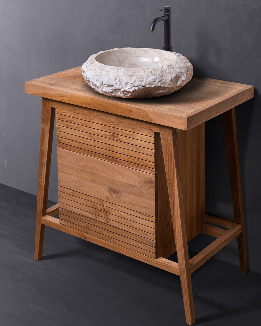 Rio - Small bathroom cabinet in solid teak