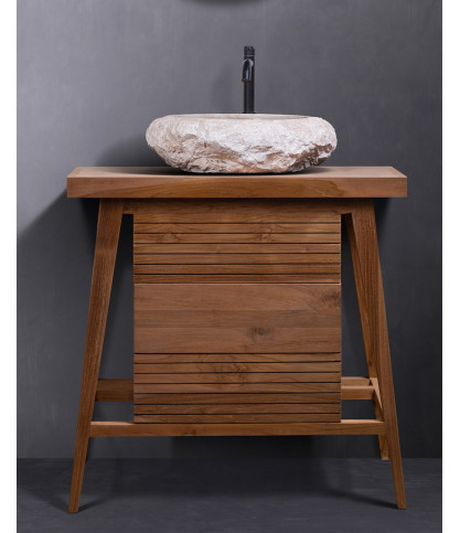 Rio - Small bathroom cabinet in solid teak