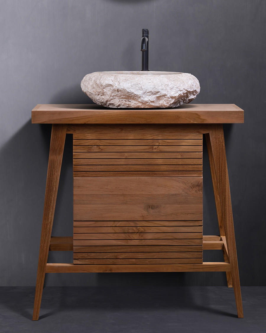 Rio - Small bathroom cabinet in solid teak