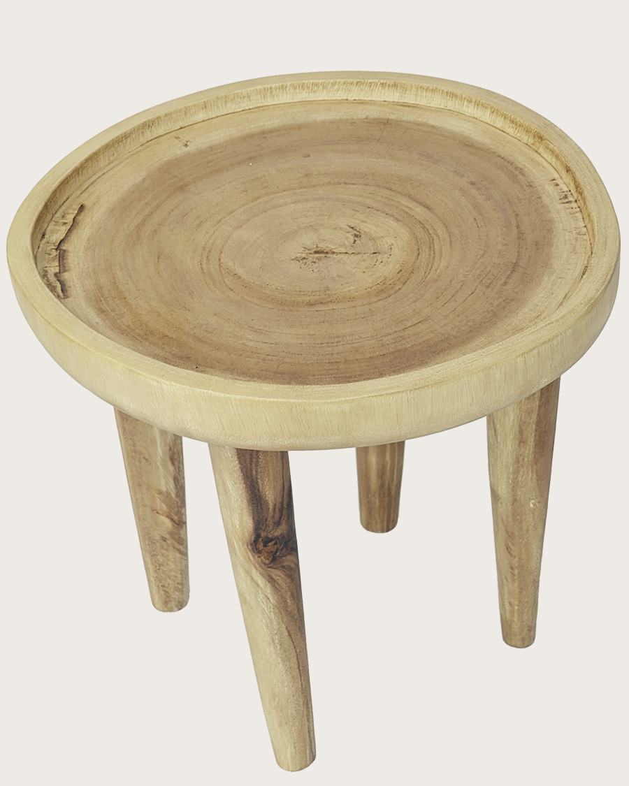 Léothéo – Set aus 2 Couchtischen aus massivem Teakholz