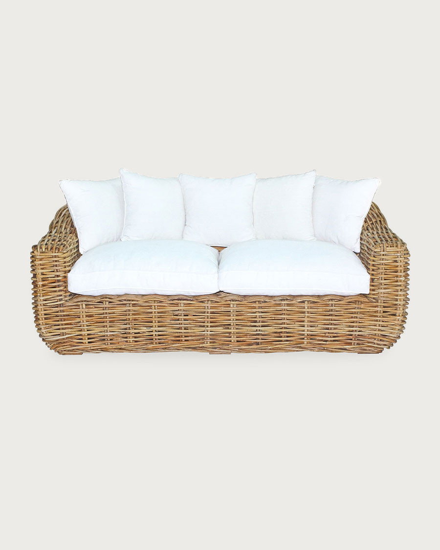 Phuket - 3-seater rattan garden sofa