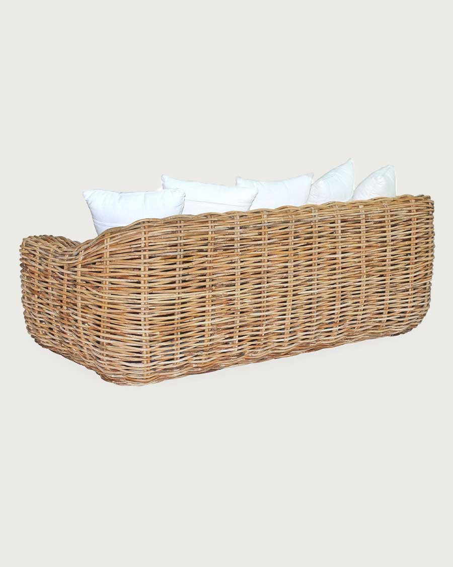 Phuket - 3-seater rattan garden sofa