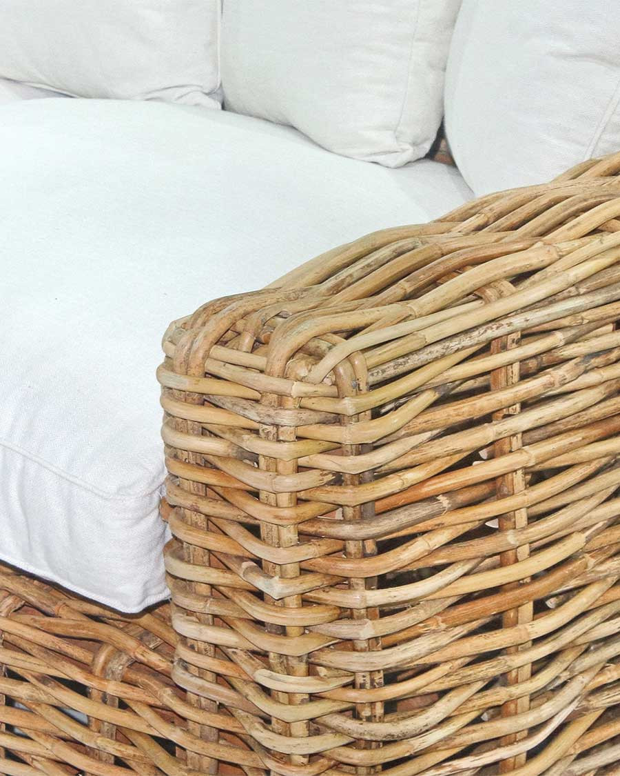 Phuket - 3-seater rattan garden sofa