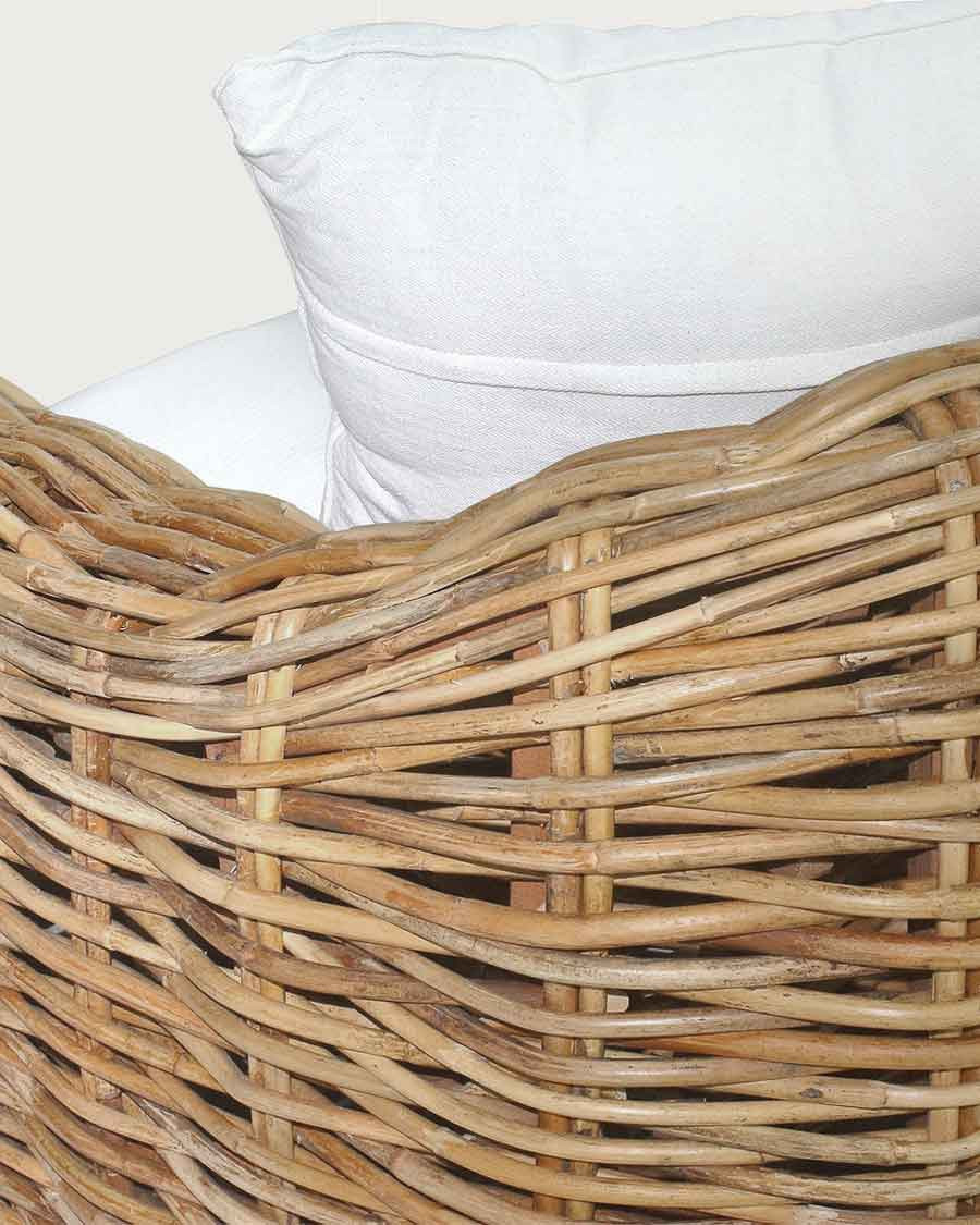 Phuket - 3-seater rattan garden sofa