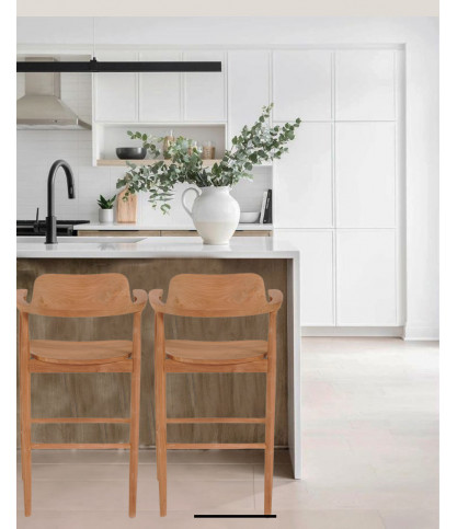 Singo - Solid teak bar chair