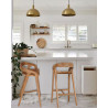 Carisma - Solid teak bar stool