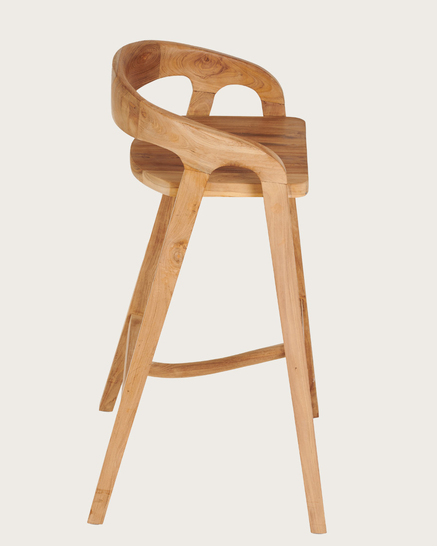 Carisma - Solid teak bar stool