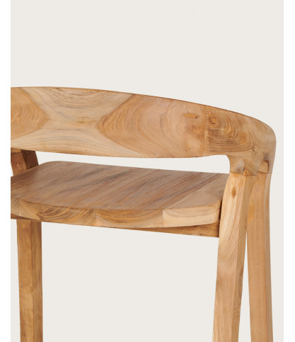 Carisma - Solid teak bar stool