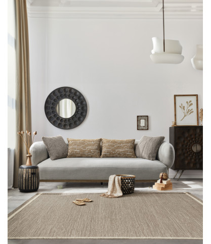 Vigo - Sofa aus Stoff und Massivholz