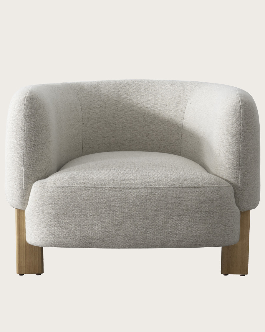 Vigo - Sillón de tela y madera maciza