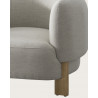 Vigo - Fauteuil en tissu et bois massif