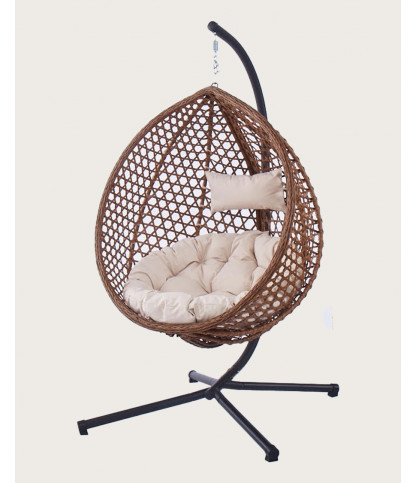 Swing - Hanging chair in poly rattan