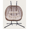 Swing double - Double Fauteuil suspendu en poly rotin