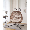 Swing double - Double Fauteuil suspendu en poly rotin