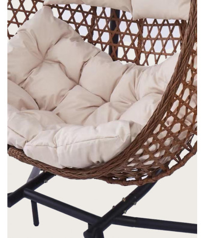 Swing double - Double hanging chair in poly rattan