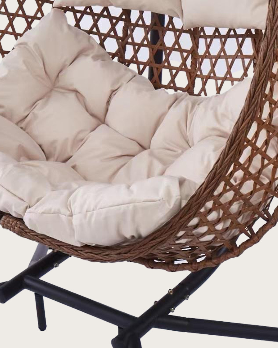 Swing double - Double hanging chair in poly rattan