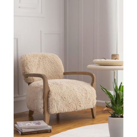 Anna - Fauteuil en bois massif