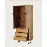 Lara- Armoire en bois massif de teck recyclé