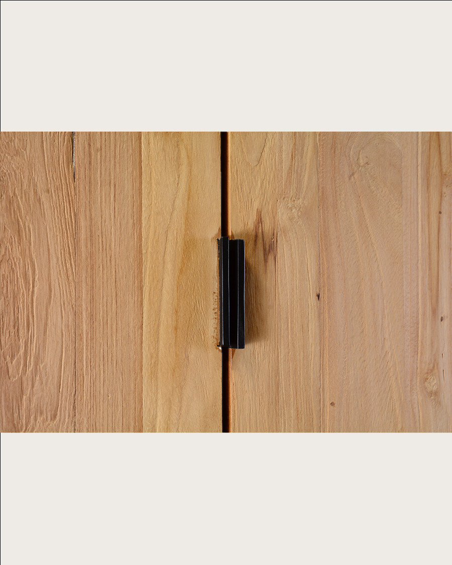 Lara - Wardrobe made from solid recycled teak wood