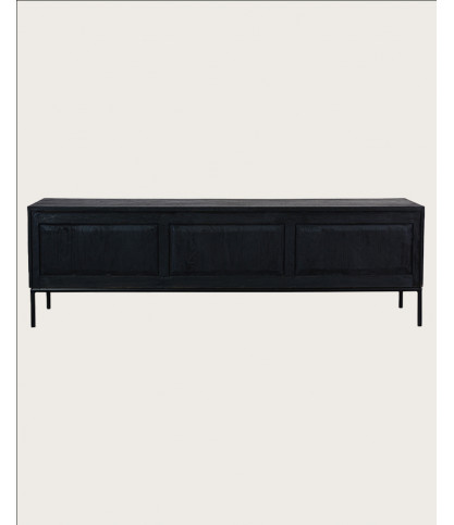 Indra - Two-tone recycled teak TV stand, 160 cm