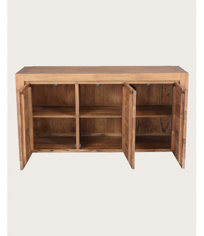 Kutaya - Credenza a 3 ante in teak massello