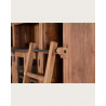 Annisa - Bibliothèque en bois massif de teck recyclé 250 cm