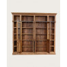 Annisa - Bibliothèque en bois massif de teck recyclé 250 cm