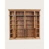 Annisa - Bibliothèque en bois massif de teck recyclé 250 cm