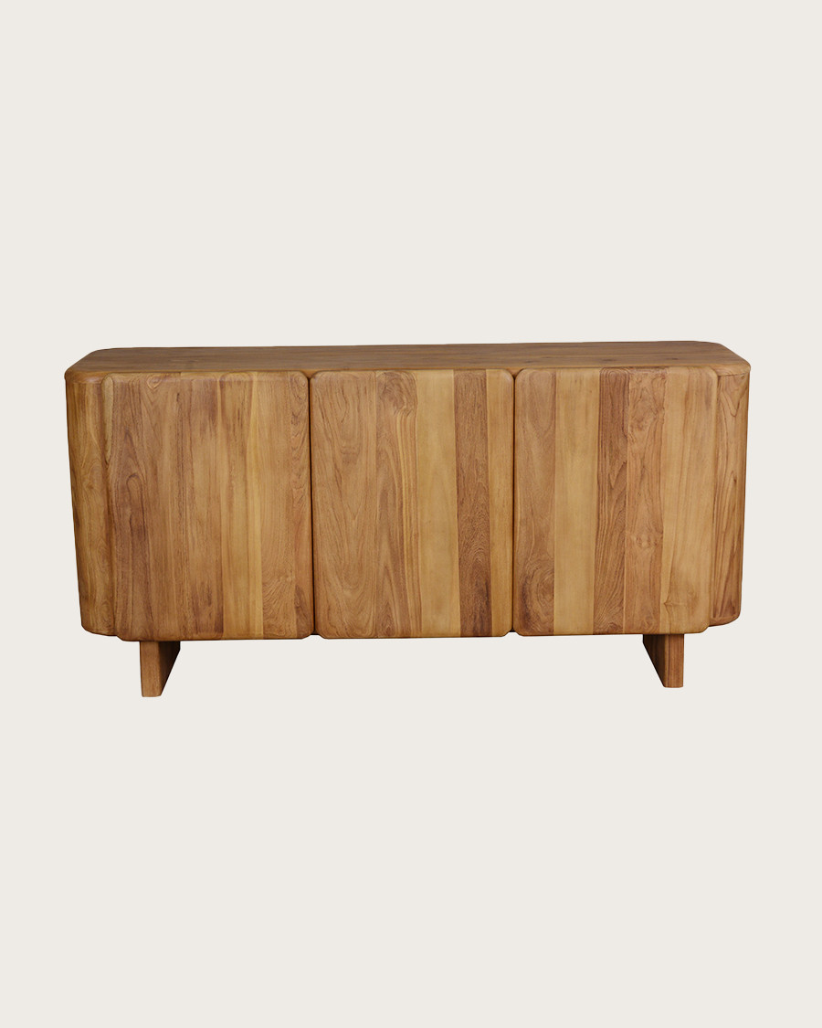 Cahya - Credenza bassa in legno massello di teak riciclato, 170 cm