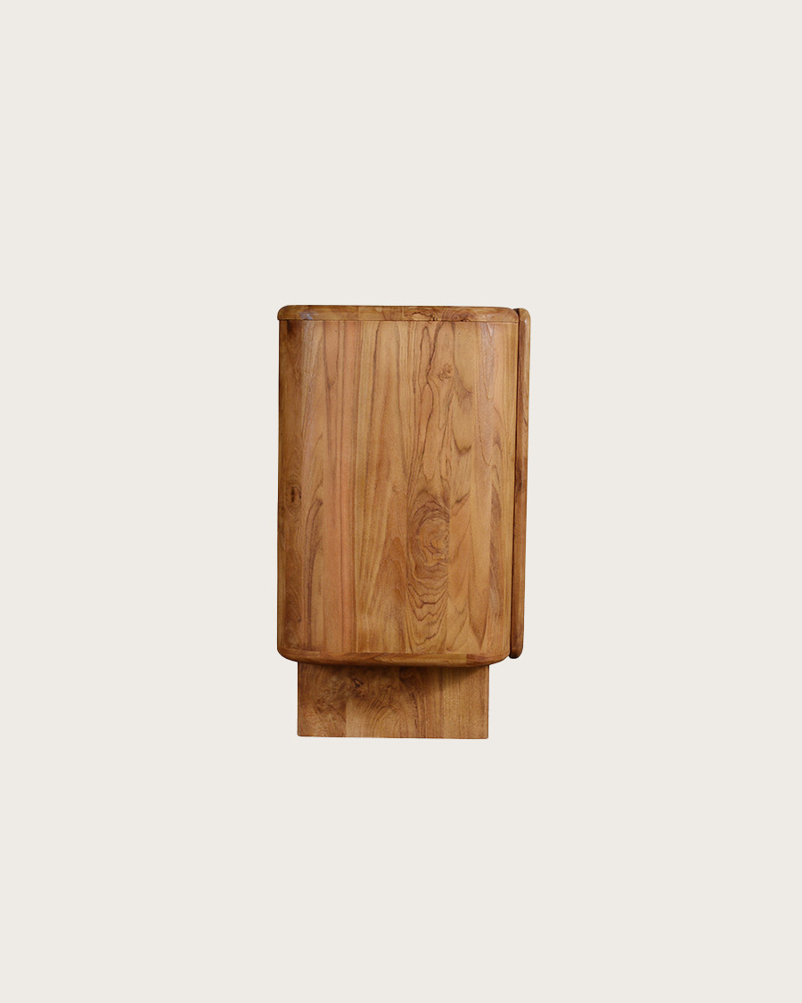 Cahya - Credenza bassa in legno massello di teak riciclato, 170 cm
