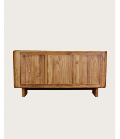Cahya - Laag dressoir van massief gerecycled teakhout, 170 cm