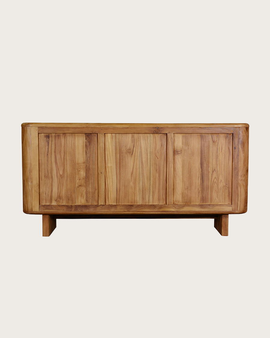 Cahya - Credenza bassa in legno massello di teak riciclato, 170 cm