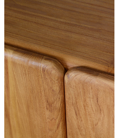 Cahya - Low sideboard in solid recycled teak wood 170 cm