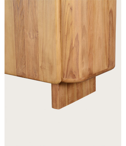 Cahya - Laag dressoir van massief gerecycled teakhout, 170 cm