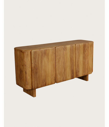 Cahya - Low sideboard in solid recycled teak wood 170 cm
