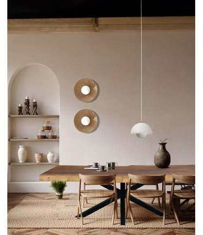 Dempo - Mesa de comedor en madera maciza L250 cm 12-14 pers.