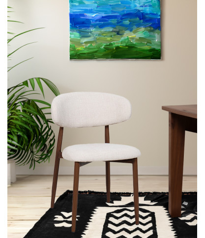 Kerin - Fabric chair with metal legs