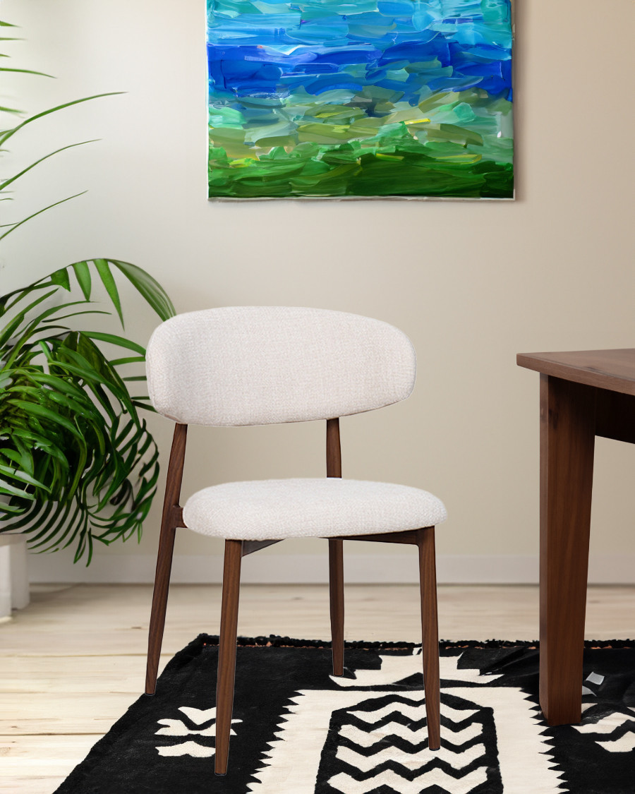 Kerin - Fabric chair with...