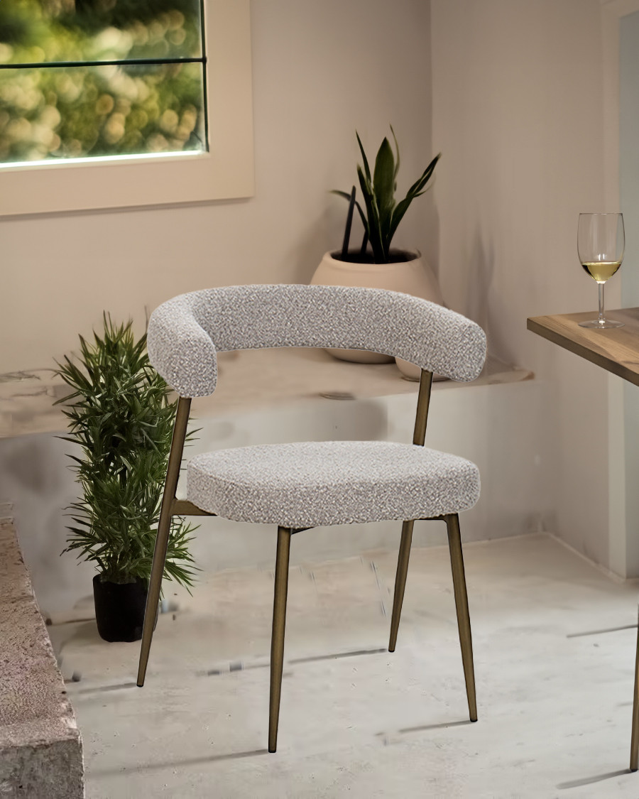 Agda - Fabric chair with...