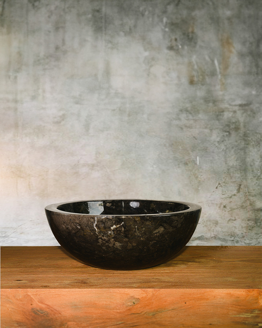 Dune - Black marble countertop washbasin