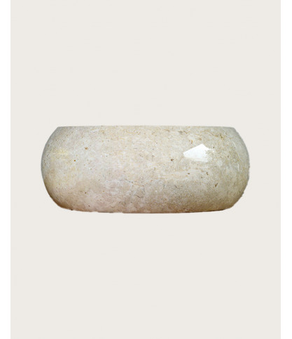Riana - Beige marble donut washbasin