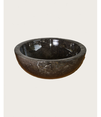 Dune - Lavabo da appoggio in marmo nero
