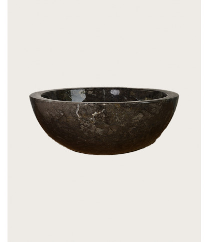 Dune - Lavabo da appoggio in marmo nero