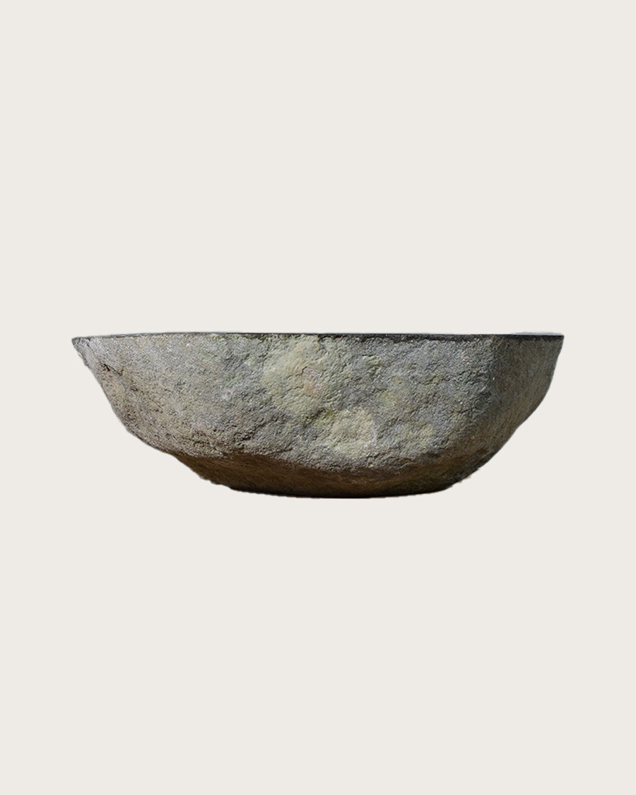 copy of Anta - Vasque pierre de rivière plate ovale noire