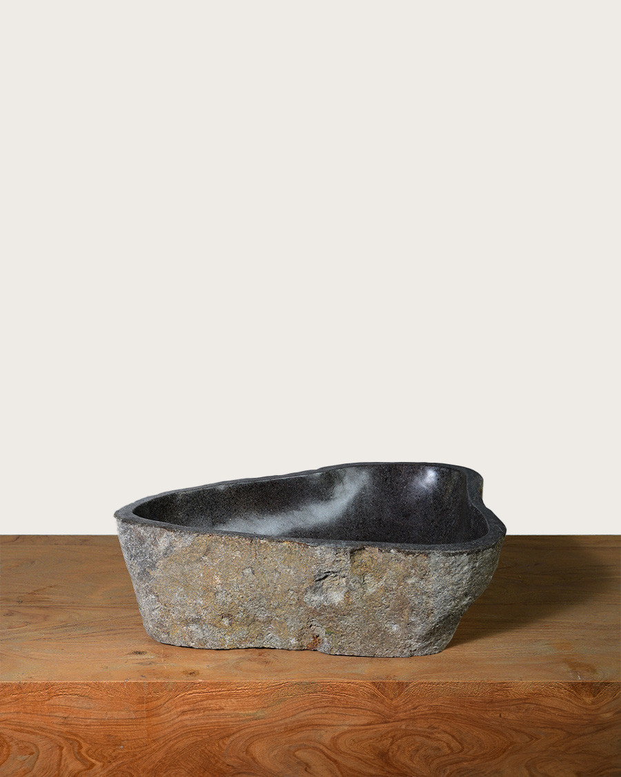 Aima - Black river stone basin