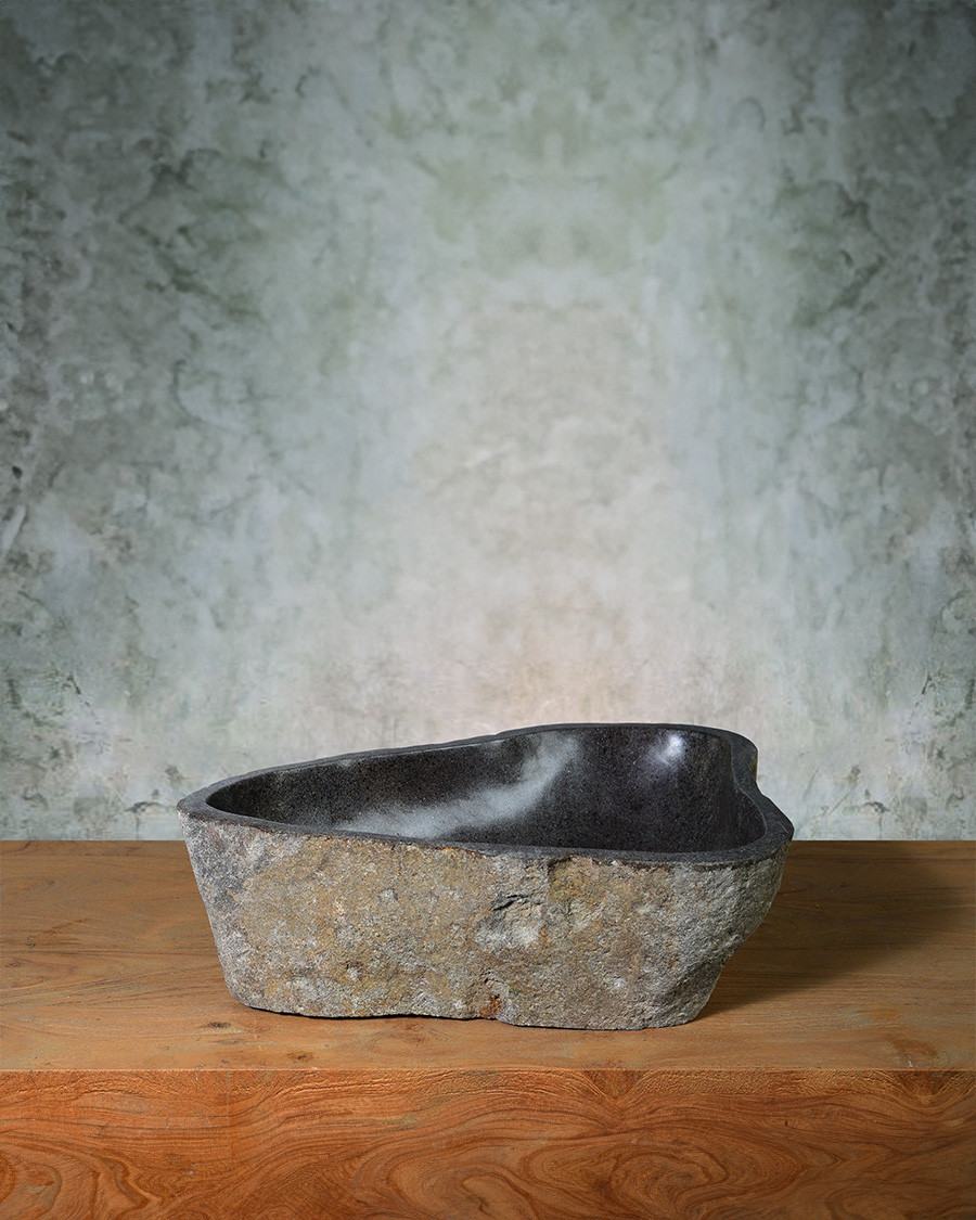 Aima - Black river stone basin