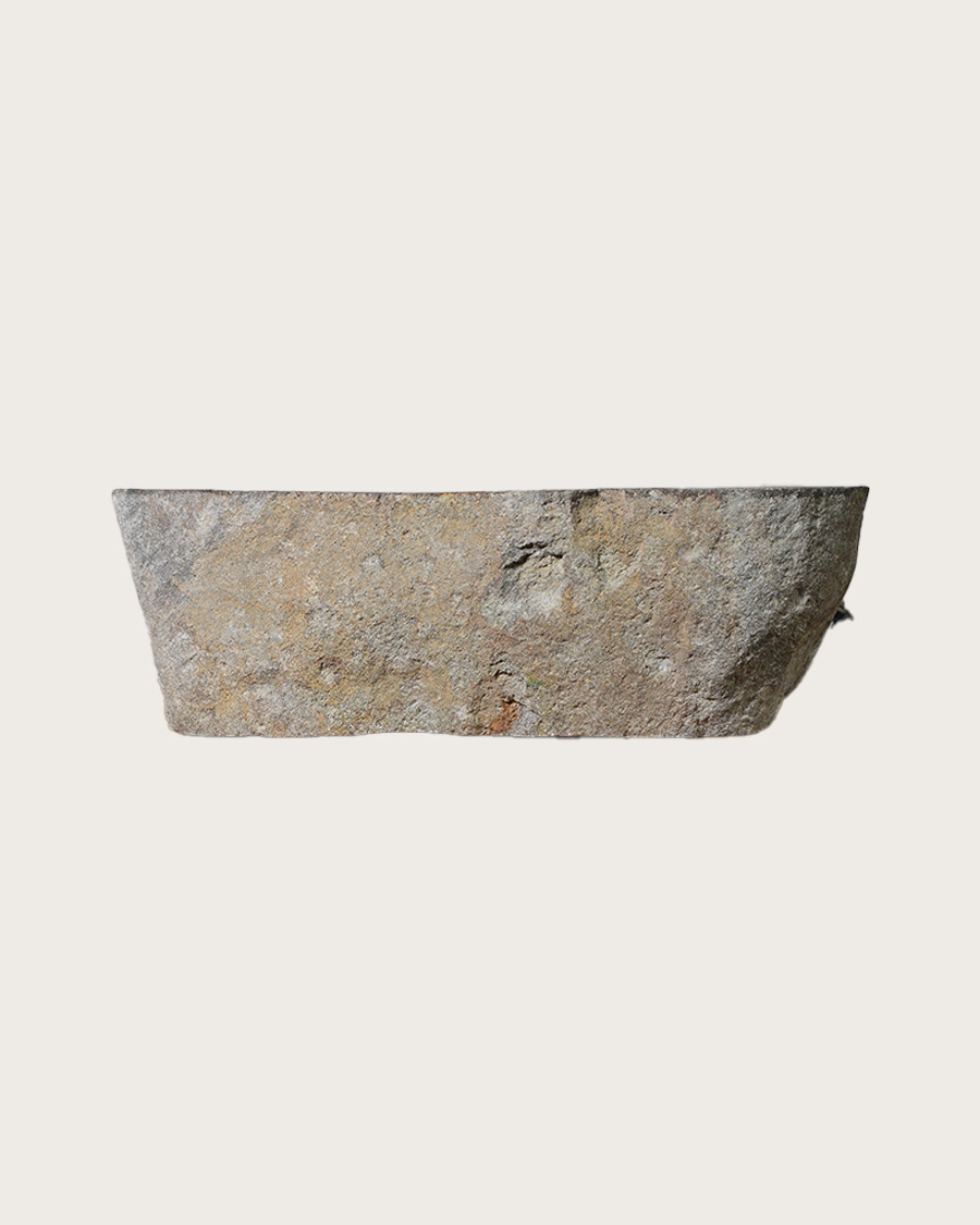 Aima - Waschbecken Flussstein schwarz