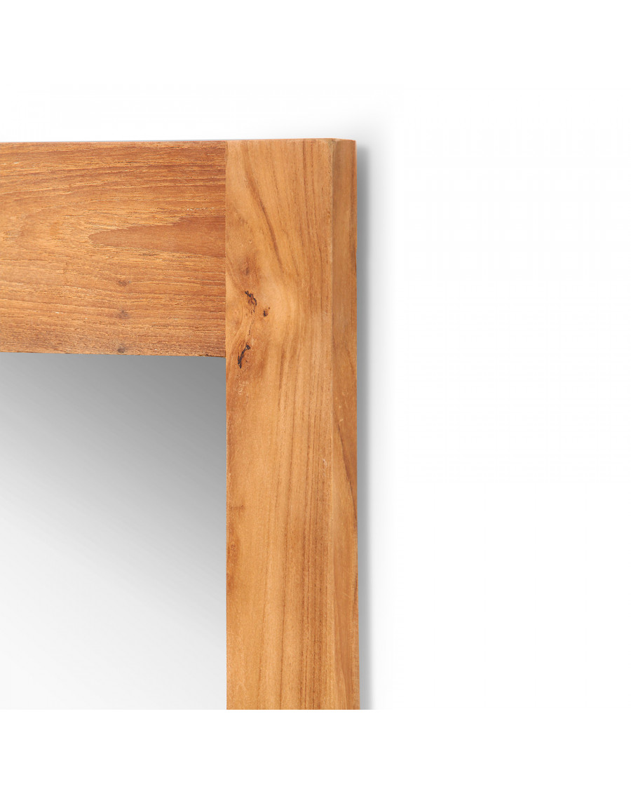 Eclipse - Massief teakhouten spiegel