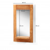 Eclipse - Miroir en teck massif