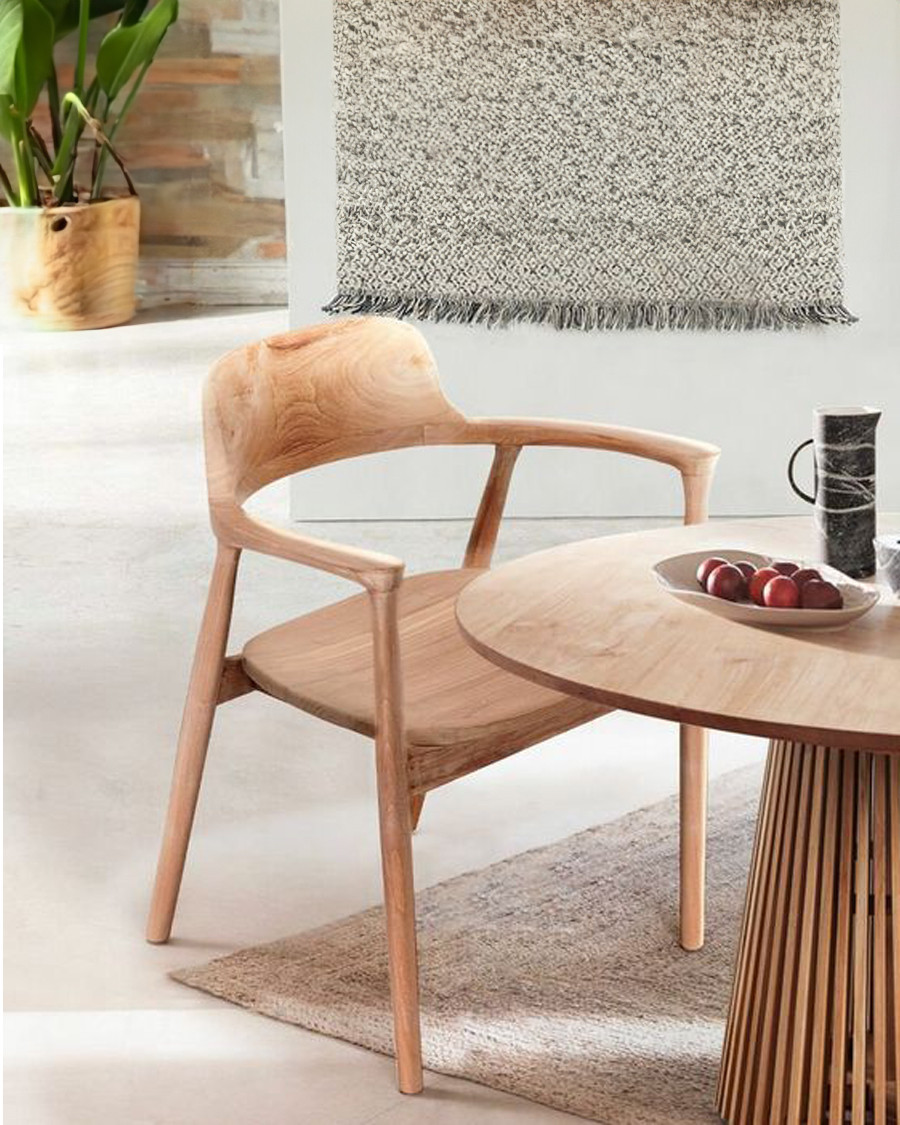 Kendi - Solid teak chair